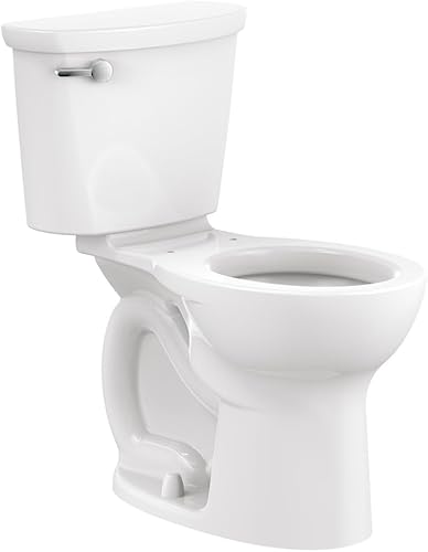 Cadet PRO - Silla de dos piezas, 1.6 gpf/6.0 Lpf, altura redonda, parte delantera de 10 pulgadas, inodoro áspero sin asiento