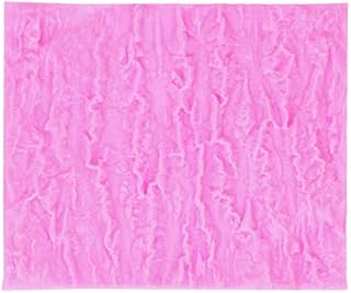 Generic Cake Decorating Mat, Silicone Fondant Lace Imprint Mat, Tree Bark Texture Design, Multicolor, Irregular Shape