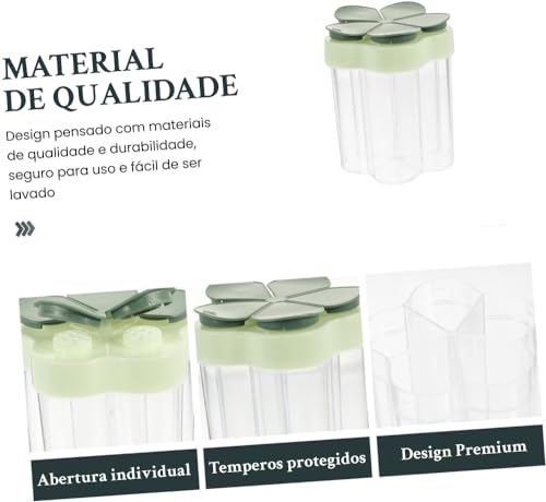 Porta-Temperos 5 em 1: Organização de Temperos, Especiarias, Sal e Açúcar, Leve e Resistente, Versát