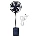 Clip On Fan Wentylator USB Mini Wentylator Wentylator Biurkowy na Baterie, Wentylator z Klipsem USB Wentylator Osobisty do ładowania USB Elastyczna Szyjka do Samochodu na Plażę Camping(Niebieski)