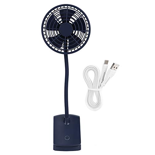 Ventilador de escritorio duradero en material ABS con diseño compacto azul 7