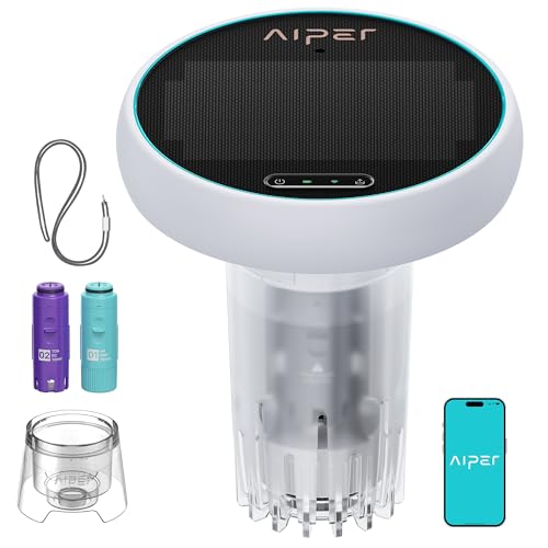 AIPER HydroComm Smart Pool Monitor, 24/7 Automatic Water Testing for Pools, Hot Tubs & Spas, 5-in-1...