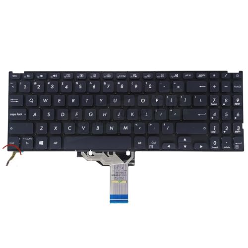 �m�[�g�p�\�R���̕��i X515 US ���V�A��X�y�C���ꃉ�e����o�b�N���C�g�L�[�{�[�h Asus VivoBook X515DA X515JA X515EA X515EANS X515UA X515JANS X515MA X515MANS �p(US Bla