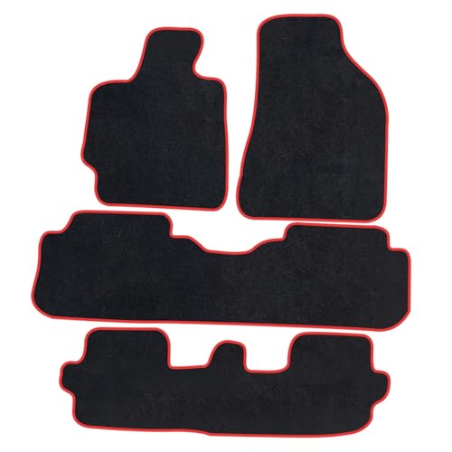Tapis de voiture Highlander 2009-2014 en finition rouge élégante de haute qualité