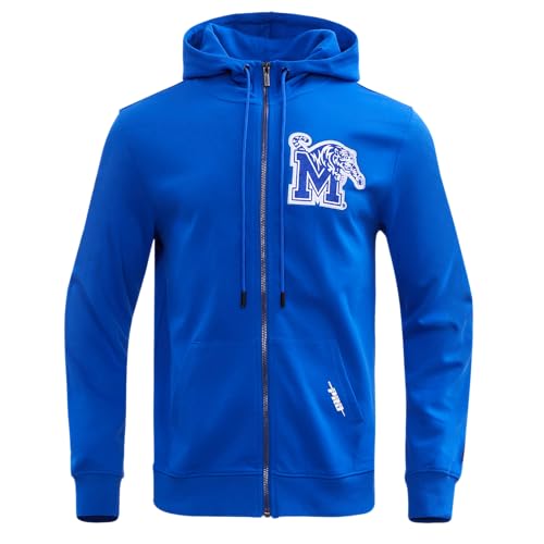Image of Pro Standard Mens College Classic Chenille Cotton Double Knit Full Zip Hoodie