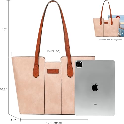 Image of ToLFE Tote Bags for Women Purses and Handbags Top Handle Satchel PU Leather Shoulder Hobo Bags | Top Handle