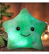 HICAS Sensory Light Up Toys for Autism Luminous Twinkle Star Plush Pillow Glowing Stuffed Star Fl...