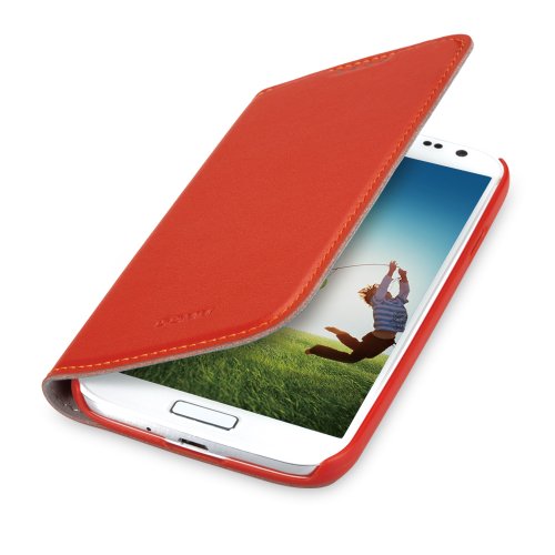 GGMM Kiss-S4 Étui à rabat pour Samsung Galaxy S4 Orange