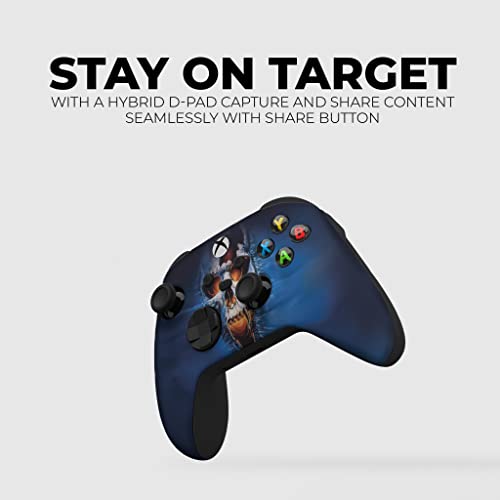 Dreamcontroller Original Xbox Wireless Controller Special Edition Customized Compatible With Xbox One S/X, Xbox Series X/S & Windows 10 Made With Advanced Hydrodip Print Technology(Not Just A Skin) #TOP4