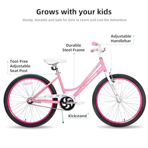 image for JOYSTAR 24 Inch Girls Bike Ages 8-12 Years Old 24 Inch Bike for Kids C