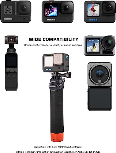 zalati Floating Handle Camera Grip Overwater Monopod Pole Selfie Stick Compatible with GoPro & Yi More Sports Cameras - Image 3