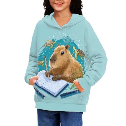 WELLFLYHOM Girls Boys Hoodie 6-16 Graphic Sweatshirt Long Sleeve Sweater Kangaroo Pocket Pullover Kids Sweatshirt Tops3