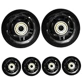 Des roues à roulettes conçues pour les courses de patinage à vitesse en ligne, disponibles en tailles de 64 mm, montant 608 roulements.