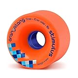  Orangatang Stimulus 70mm 80A Skateboard Orange Bambus Polyurethan