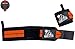 Nordic Lifting Wrist Wraps (2 Pairs) – Adjustable Wrist Wraps with Thumb Loop for Weightlifting, Crossfit & Powerlifting – Gym Essentials Support for Men & Women, Red/Orange