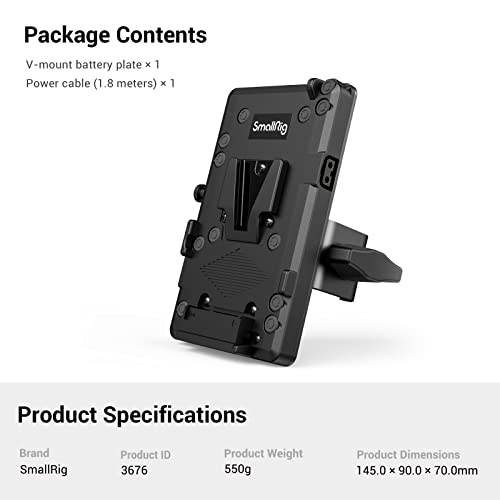 Placa de Batería de Montaña V SMALLRIG RA V1 Módulo de Carga para Focos COB 6