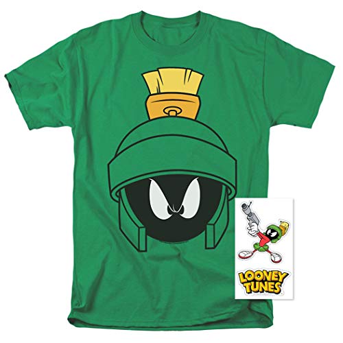 Looney Tunes Marvin Helmet T Shirt & Stickers (X-Large) #TOP1