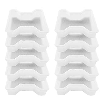 Reyal Ecolight Plastic I-Shape Paver Block mould(60mm) Plastic Silicon Mould (Pack of 10)