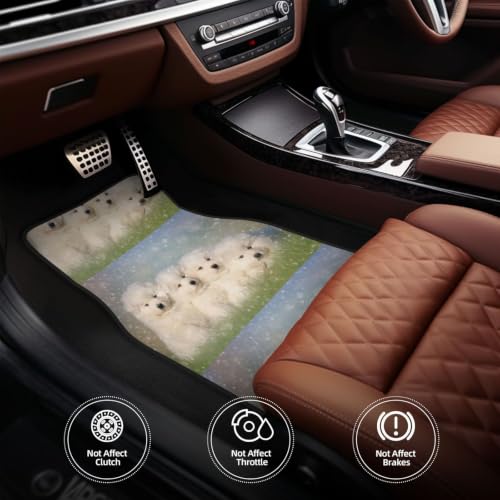 Alfombrillas de coche Samoyedo evitan resbalones y suciedad con neopreno resistente 5