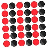 VICASKY 200 Pièces Bingo Chips Jeu de Comptage Plastique pour Poker et Activités de Groupe Jetons Ronds Solides Rouge et Noir pour Jeux de Société École et Soirées