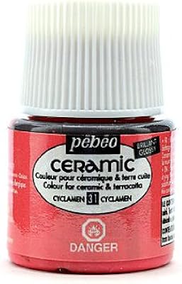 Pebeo Ceramic Air Dry China Paint cyclamen 45 ml [PACK OF 3 ]