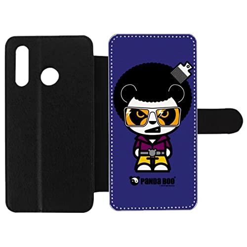 Housse Huawei P30 Lite antichoc en cuir avec rabat aimanté Panda Boo