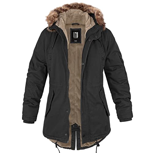 bw-online-shop Ladies Fishtail Winterparka mit Futter schwarz - L