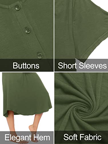 Ekouaer Nursing Gown Womens Hospital Nightgown Maternity Sleepwear Army Green Xxl #TOP5