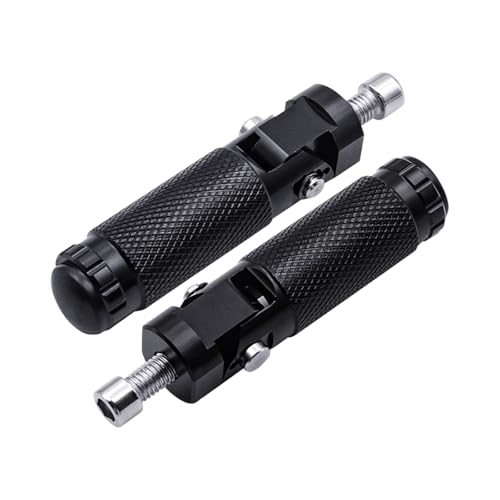 Repose-pieds moto M8 en aluminium CNC noir pour pédales arrière universelles
