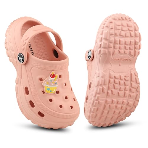 Image of FUEL Poddle Comfortable Indoor & Outdoor Casual Garden Clogs, Soft Cushioned Footbed and Lightweight EVA Slip-On Kids Clogs for Boys & Girls