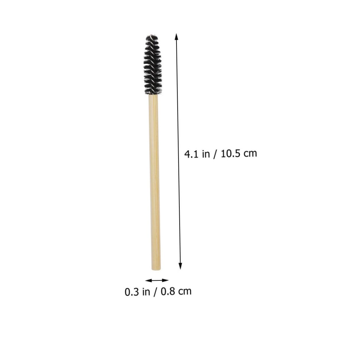 TOVINANNA 100pcs Disposable Mascara Applicator Wands for Eyelash Extension Brush Eyebrow Wand Easy Roll Comb No Clean Needed