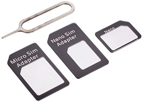 �yBlueSea�ziPhone �X�}�z �Ή� SIM�A�_�v�^�[�ynanoSIM��microSIM�EnanoSIM���ʏ�SIM�EmicroSIM���ʏ�SIM�ɕϊ��\�ȃA�_�v�^��3�_�Z�b�g�z (�u���b�N) 6025