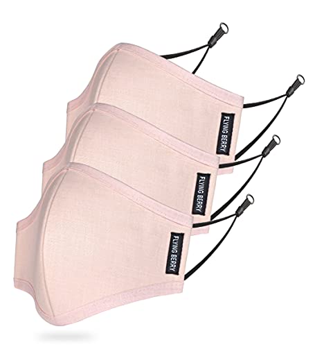 Image of FLYING BERRY Comfortable Anti Pollution Multi Layers Washable Linen Face Mask