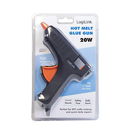 Mini pistolet à colle chaude LogiLink 20W compact avec pied de support stable - 6