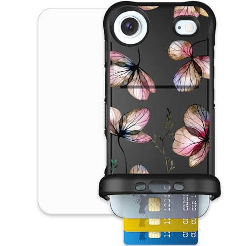 Scooch for iPhone Air Wallet Case Card Holder, Wingmate, Dried Flowers