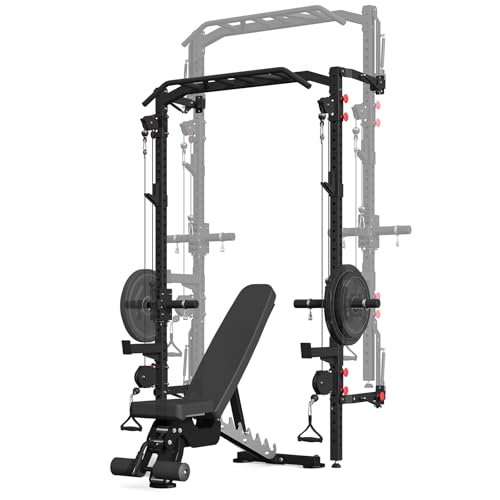 Wall Mounted Power Rack with Cable Crossover