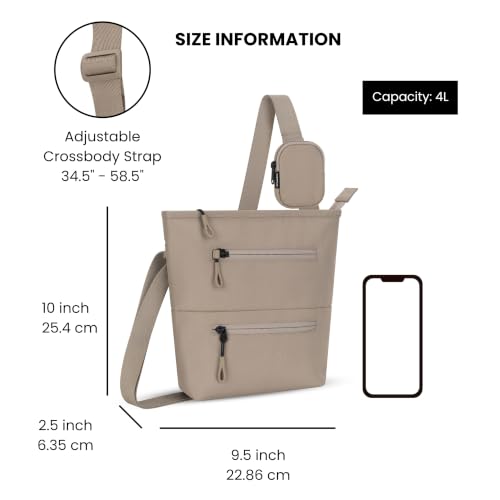 Image of Sherpani Sadie, Nylon Crossbody Bag for Women, Shoulder Bag (Dune)
