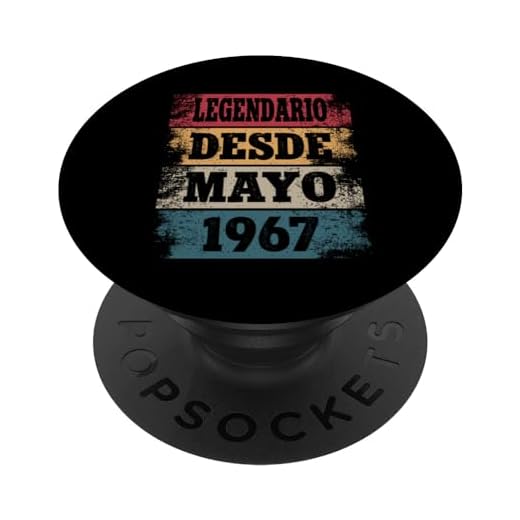 Legendario Desde Marzo 1967 - Cumpleaños 57 Años PopSockets PopGrip Intercambiable