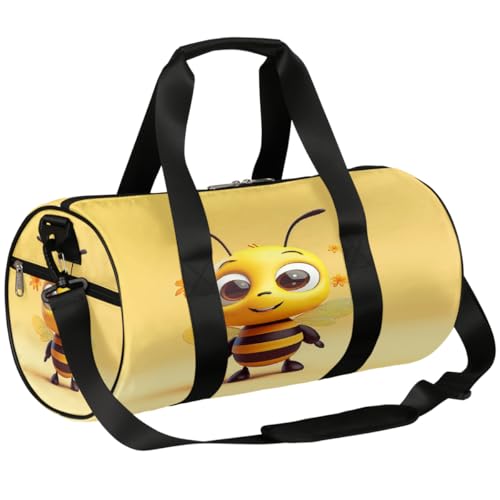 Borsone con scomparto per scarpe impermeabile grazioso zaino da viaggio per fitness palestra fine settimana Api carini