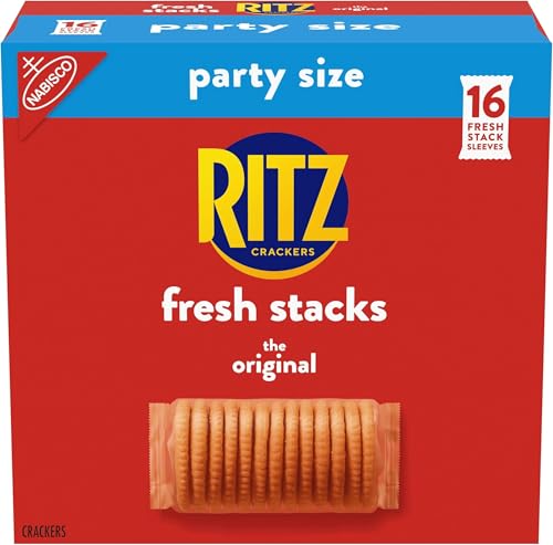 Image of RITZ Fresh Stacks Original Crackers, Party Size, Travel Snacks, 23.7 oz 16 count (Pack of 6)