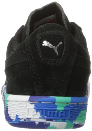 PUMA Suede Rubber Mix JR Sneaker (Little Kid/Big Kid),Black/PUMA Silver/Multi Color,5.5 M US Big Kid3