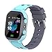 Rrunzfon Kinder Smart Watch Q16 wasserdichte Handgelenk-Spiel Smartwatch Location Tracker mit Kamera-Wecker SOS für Jungen-Mädchen-Blau präzisere Daten