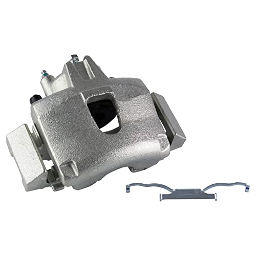 Image of TRQ Front Right Brake Caliper with Mounting Bracket Passenger Side
