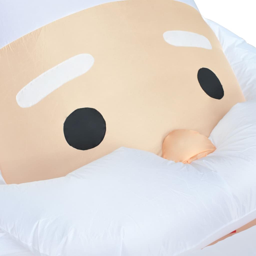 vidaXL Papá Noel Inflable con LED Adorno Navideño de Navidad Decoración Jardín Patio Entrada Ligero Resistente Impermeable IP44 4,5 M