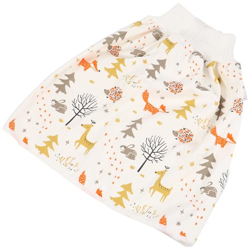 Toyvian Falda de Pañal para Bebés Talla M, Pantalones de Entrenamiento de Algodón Transpirable y Cintura Alta, Ropa Interior Reutilizable para Pequeños, Entrenamiento para Ir al Baño