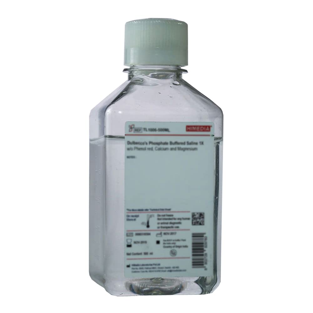 HiMedia Laboratories TL1032-2X500ML Phosphate Buffered Saline, pH 7.2, 10X, 500 mL (Pack of 2)