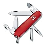Victorinox Tinker, Navaja Multiuso Suiza, Cuchillo...: TINKER: Navaja de bolsillo mediana con destornillador Phillips - El compañero óptima para hombres y mujeres creativos; con escariador y destornillador Phillips FUNCIONES: Navaja de bolsillo con 12 funciones, fabricada en Suiza; hoja grande, hoja pequ...