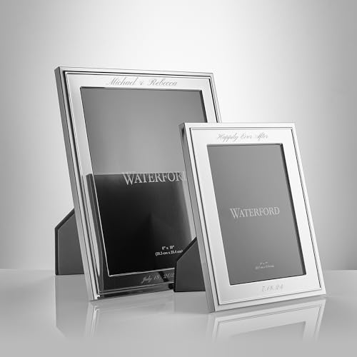 Waterford-Classic-Personalized-8×10-Picture-Frame-Custom-Engraved-Silver-Plated-8×10-Frame-for-Wedding-Anniversary-Baby-Graduation-Family-Photos Waterford Classic Personalized 8×10 Picture Frame Custom Engraved Silver Plated 8×10 Frame for Wedding Anniversary Baby Graduation Family Photos