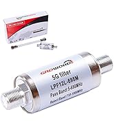 GROWORD-5G LTE Filter for TV Antenna Signal Purifier-Improve Digital HDTV Antenna and Amplifier S...