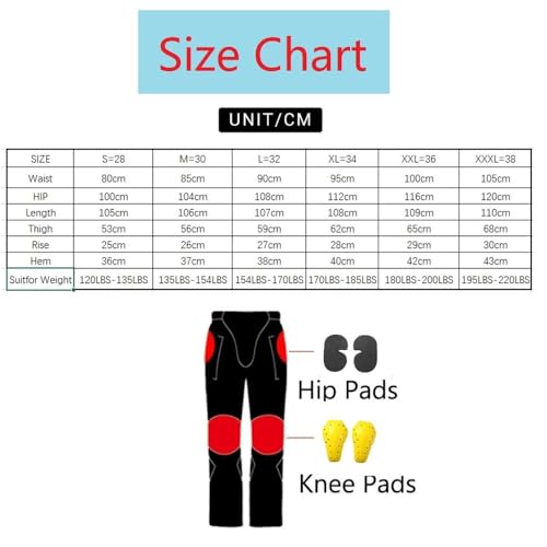 CBBI-WCCI Hombre Motocicleta Pantalones Moto Jeans Con Protección Motorcycle Biker Pants (DE/NL/SE/PL, Alphanumerisch, M, Regular, Regular, Schwarz)